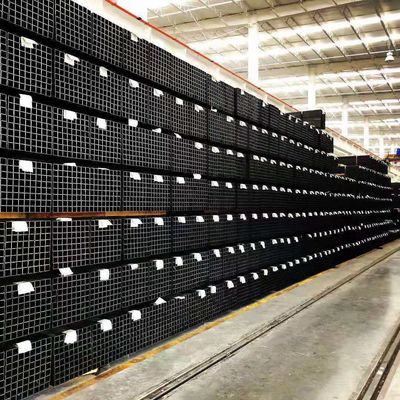 Q195/Q235/Q345/SS400 1x1 Acciaio telescopico sezione cava quadrata tubo nero in acciaio al carbonio tubo quadrato / tubo