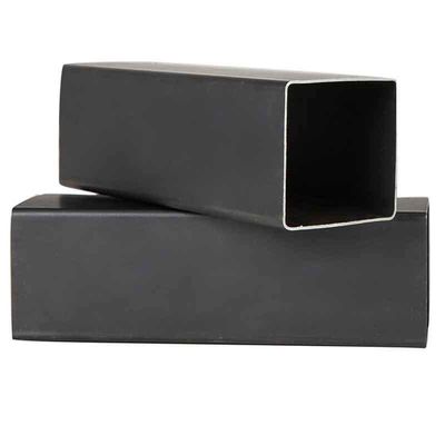Tubo senza cuciture a superficie verniciata in ferro nero carbonio Sezione 75x35 Tubi quadrati in acciaio al carbonio
