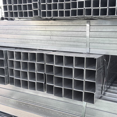 Acciaio per tubi quadrati galvanizzati non oliati per tubi di acciaio cavi quadrati rettangolari 75x75