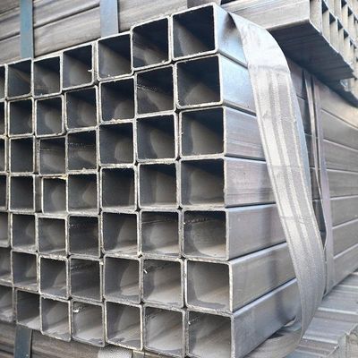 Forma quadrata Acciaio al carbonio 4x4 pollici Galvanizzato 12x12 100x100 tubo MS tubo di acciaio quadrato Lunghezza del tubo 6.4M