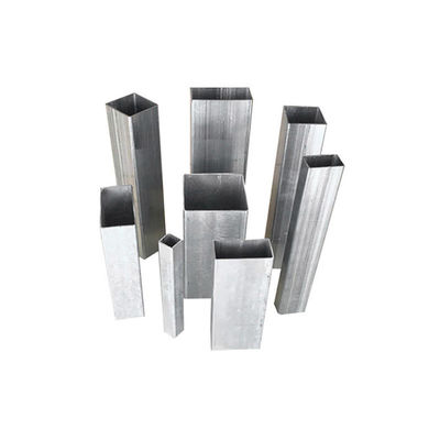 Forma quadrata ASTM A50 1*1 pollice 40x60 GI Tubi quadrati in acciaio 20x20x2 100x100 Tubi quadrati in acciaio al carbonio