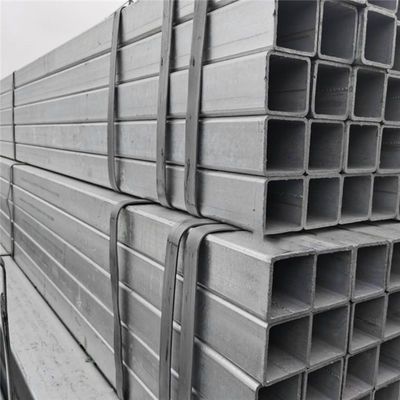 Forma quadrata ASTM A50 1*1 pollice 40x60 GI Tubi quadrati in acciaio 20x20x2 100x100 Tubi quadrati in acciaio al carbonio